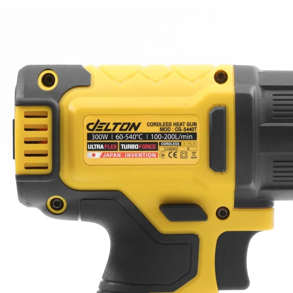 เครื่องเป่าลมร้อนไร้สาย (พร้อมแบตเตอรี่) DELTON รุ่น CG-5440T ULTRAFLEX 20V 4AH_6